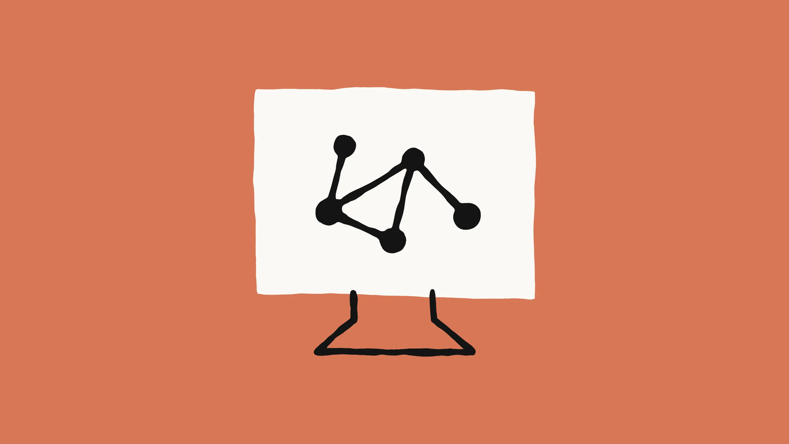 Uploaded Claude Science launch artwork showing a node graph on a whiteboard